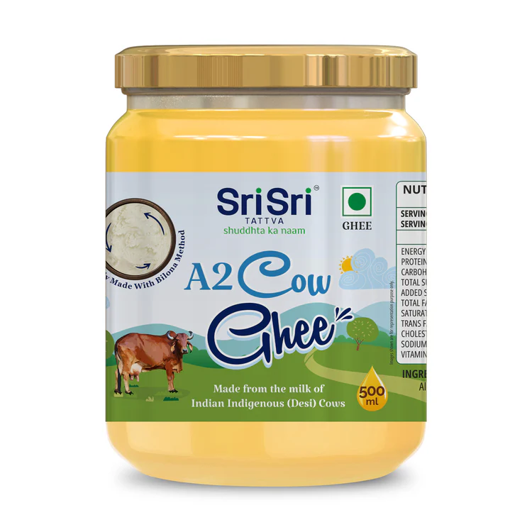 A2GheeJar500ml2 (1) SRI SRI A2 COW GHEE 500ML - Image 1