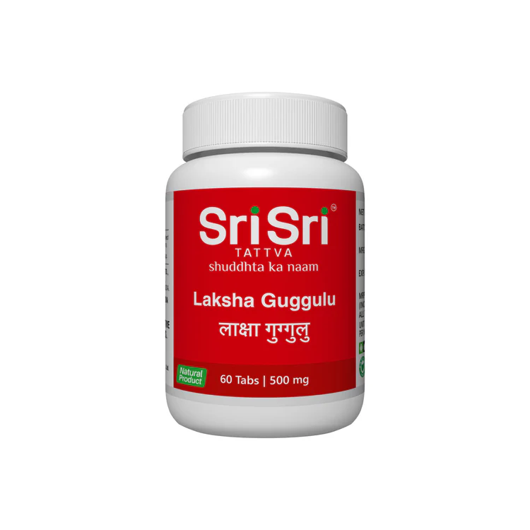 LakshaGuggulu500mg60Tabs SRI SRI LAKSHA GUGGULU - Image 1