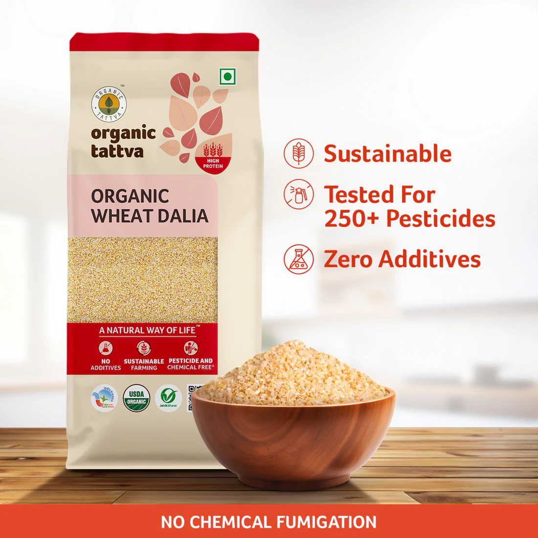 DALIA ORGANIC TATTVA WHEAT DALIA - Image 1