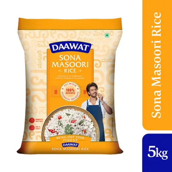 DAAWAT SONA MASOORI RICE 5 KG