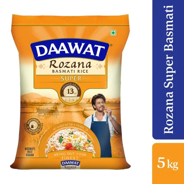 DAAWAT ROZANA BASMATI RICE 5 KG