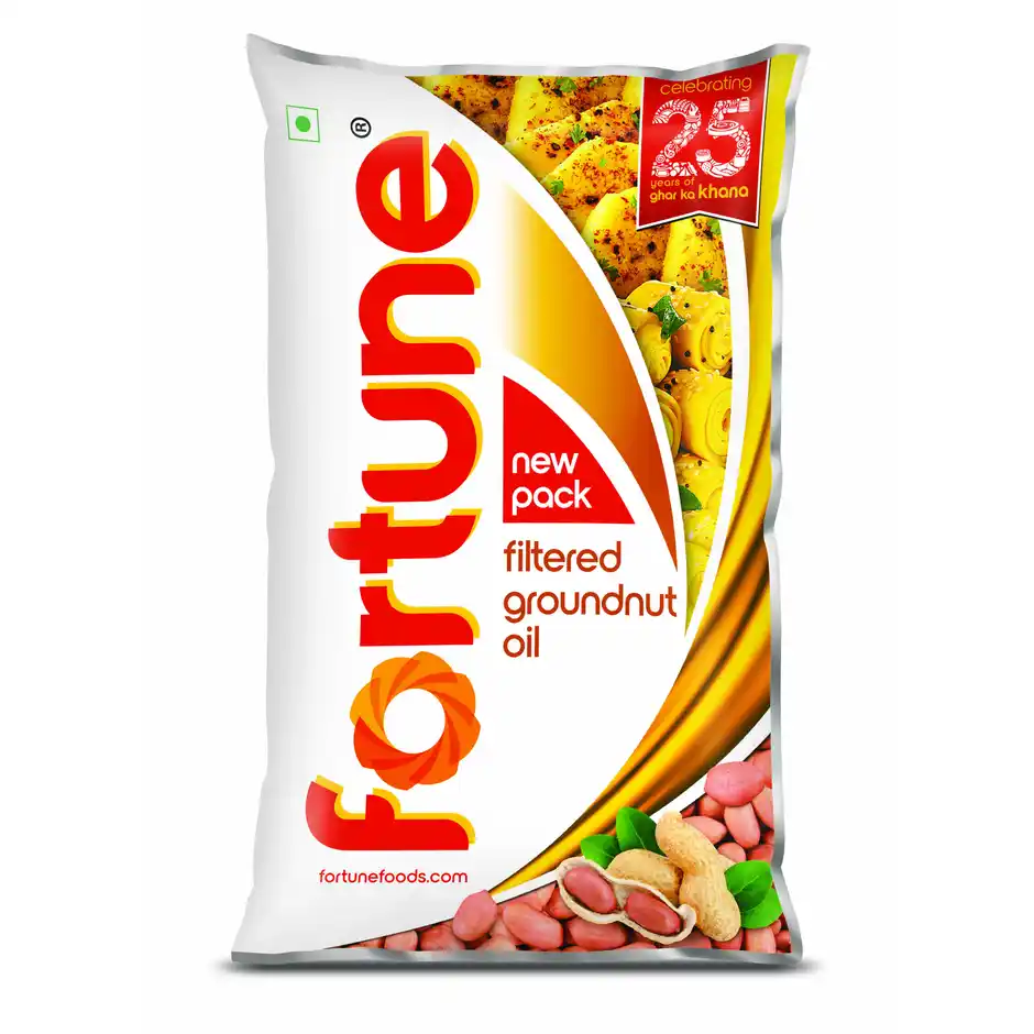 Fortune-Pure-Groundnut-Oil-Pouch (1) FORTUNE GROUNDNUT OIL 1L - Image 1