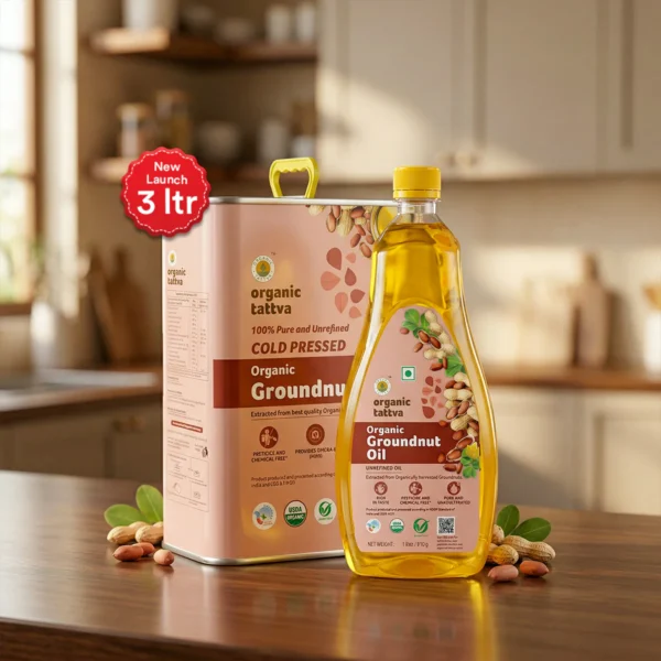 ORGANIC TATTVA GROUNDNUT OIL - 3L