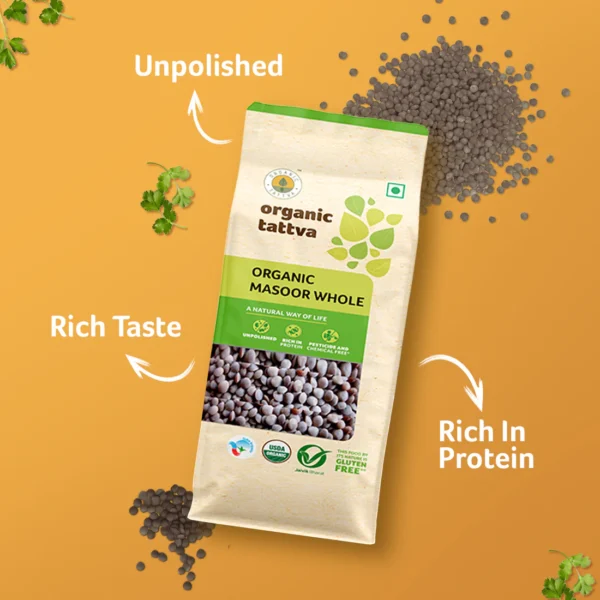 ORGANIC TATTVA MASOOR WHOLE