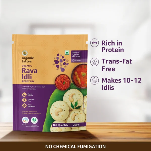 ORGANIC TATTVA RAVA IDLI READY MIX