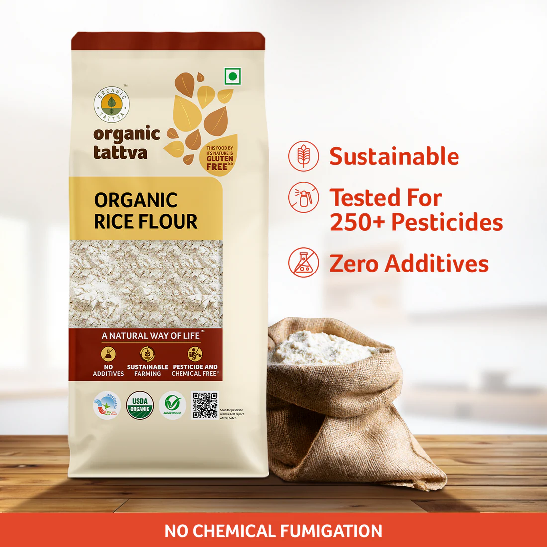 RICE ORGANIC TATTVA RICE FLOUR - Image 1