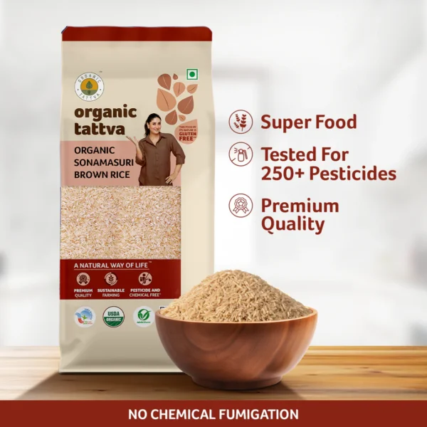 ORGANIC TATTVA SONAMASURI BROWN RICE