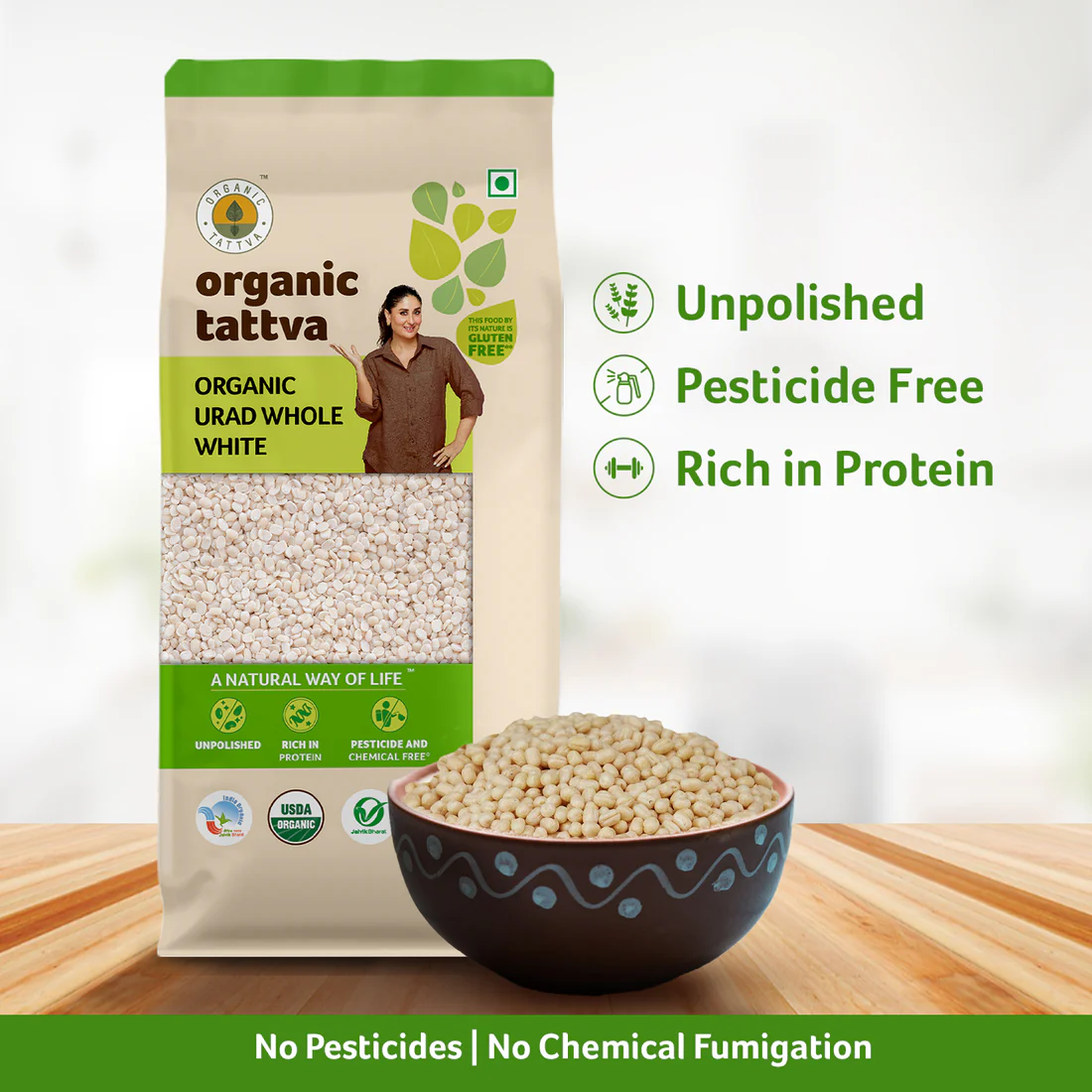 URAD WHOLE WHITE ORGANIC TATTVA URAD WHOLE WHITE - Image 1